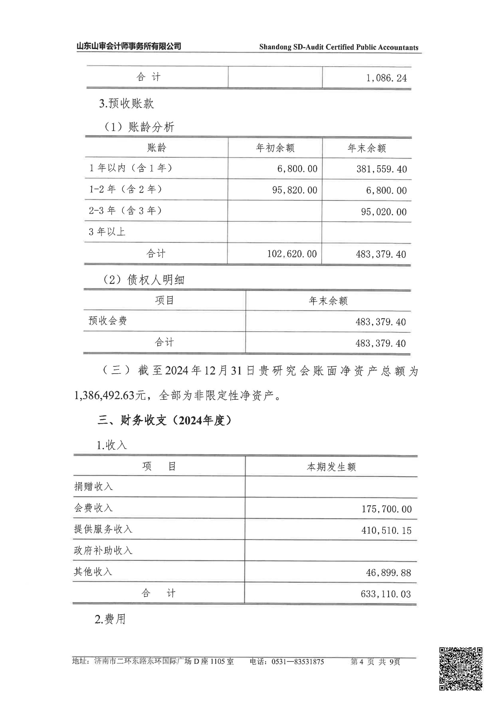 山东省微量元素科学研究会2024年度审计报告(图5)